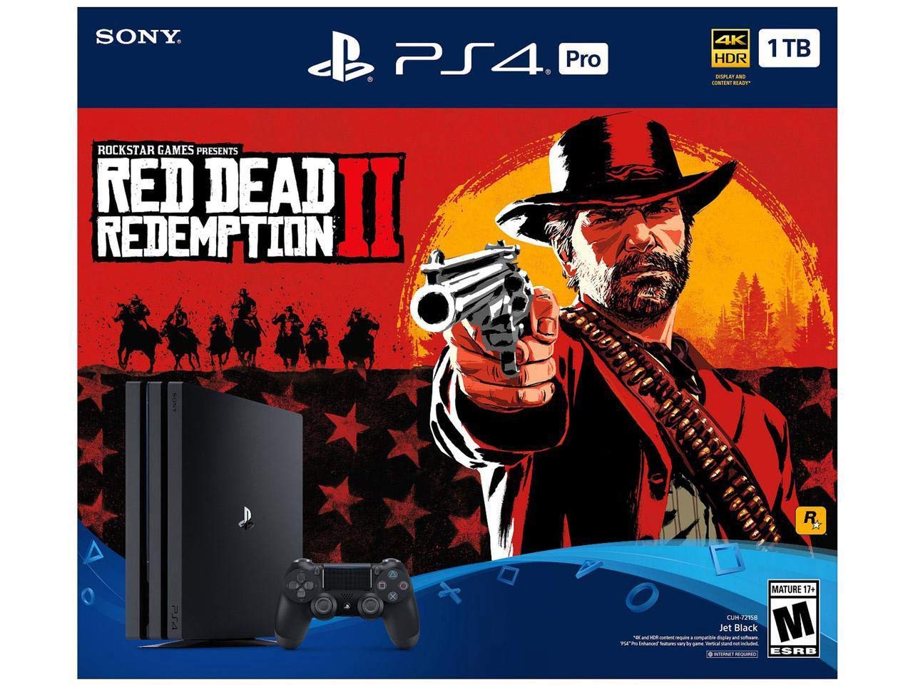 Playstation 4 Pro 1TB Red Dead Redemption II Bundle - Playstation 4