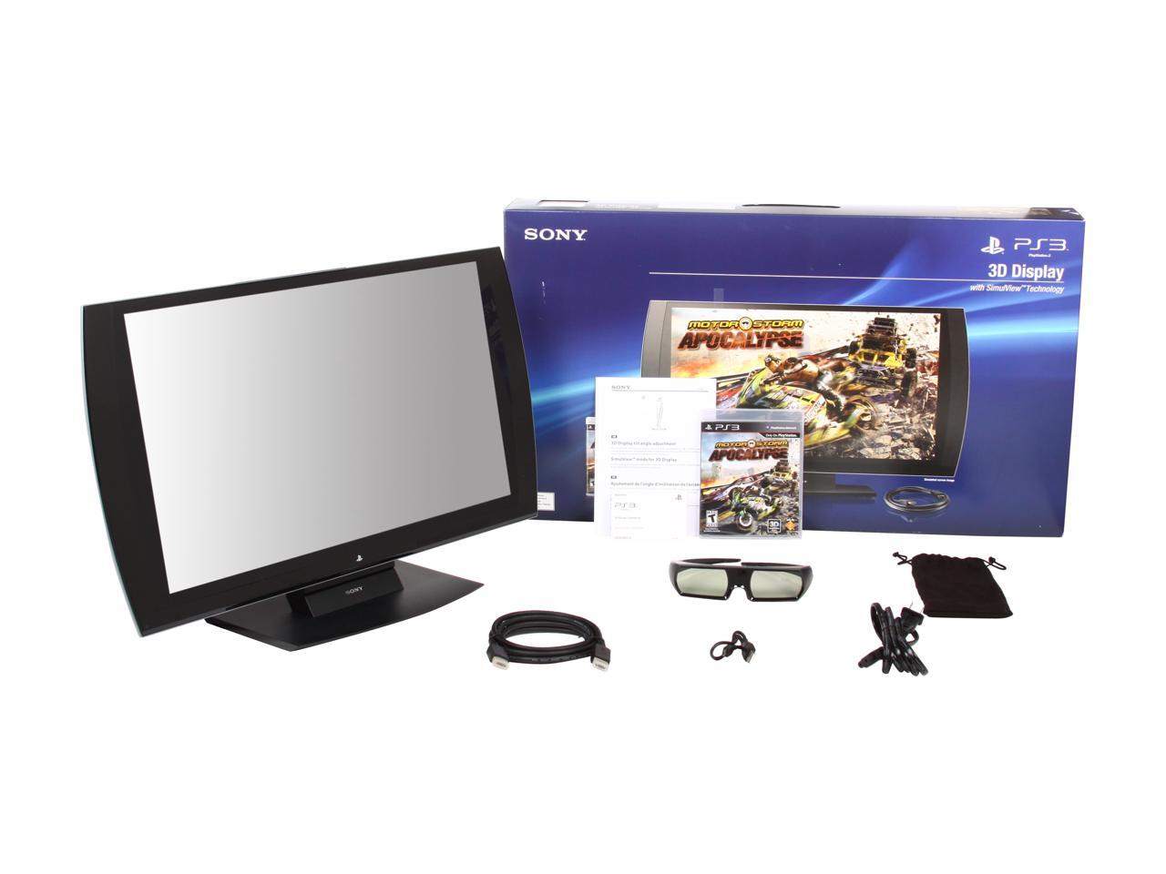 PlayStation 3D TV With Glasses And Component Cables