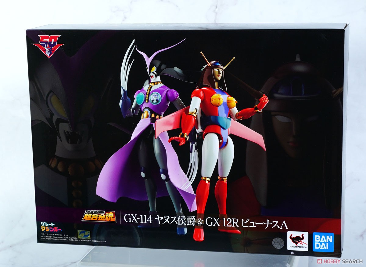 Soul of Chogokin GX-114 Marquis Janus & GX-12R Venus A Double-Figure Set