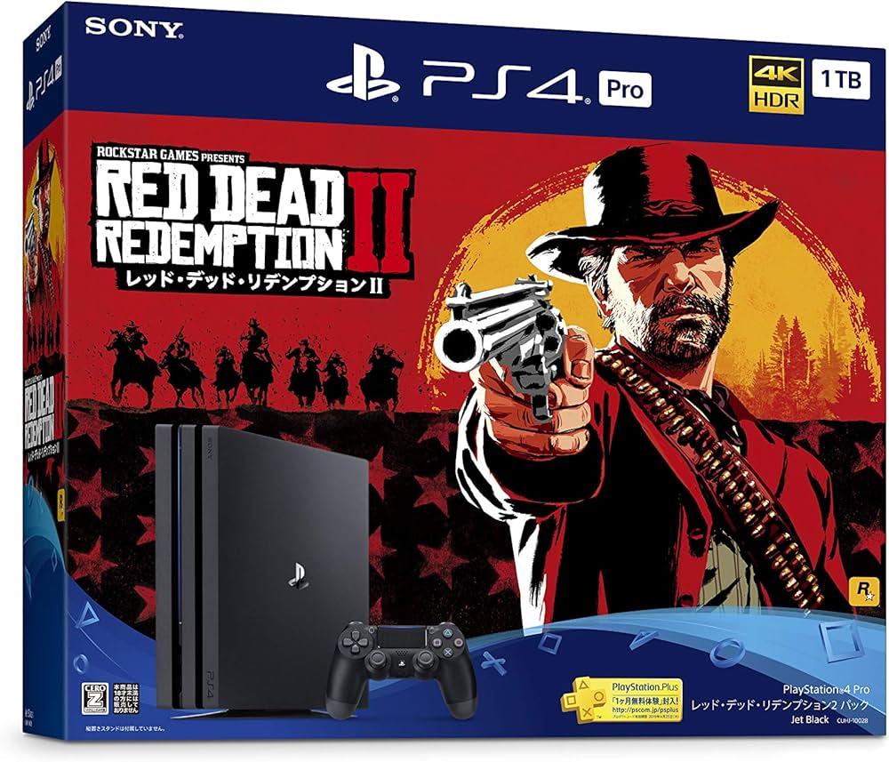 Playstation 4 Pro 1TB Red Dead Redemption II Bundle