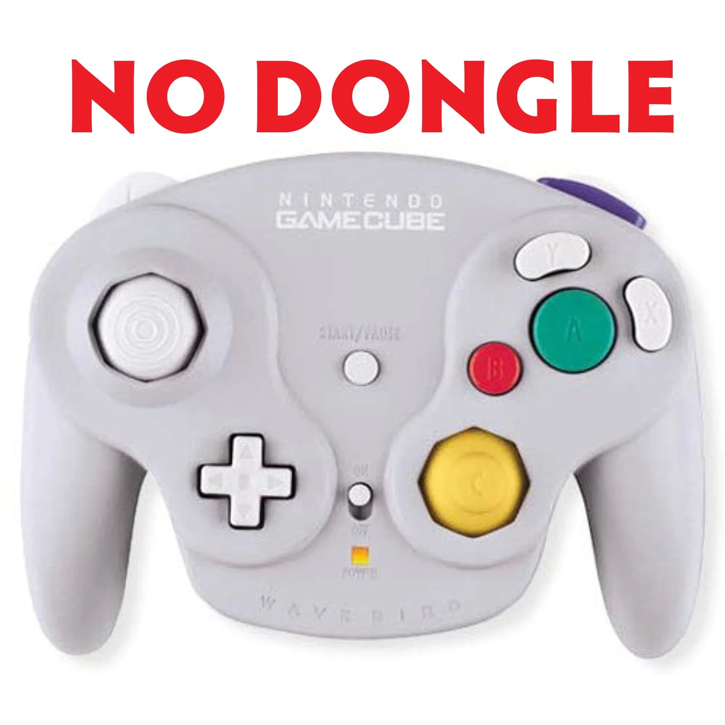 Gamecube Wavebird Controller (Platinum) - NO Receiver
